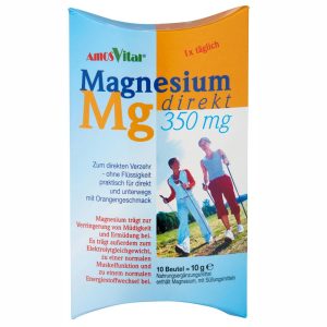 AMOSVITAL Magnesium direkt 350mg 10 Sticks