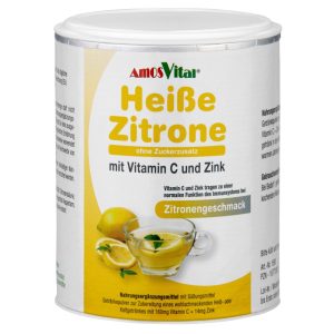 AMOSVITAL Heiße Zitrone - zuckerfrei 150g Dose + Messlöffel