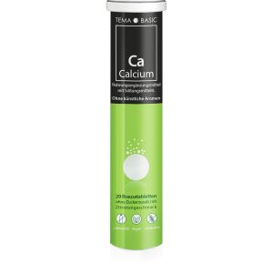 TEMA Calcium 400mg Brausetablette - vegan - glutenfrei - laktosefrei - ohne künstliche Aromen