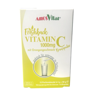 freshback Vitamin C 1000 mg Brause-Getränkepulver 15 x 4 g Portionsbeutel